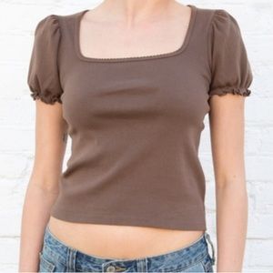 Brown Kehlani Top Brandy Melville